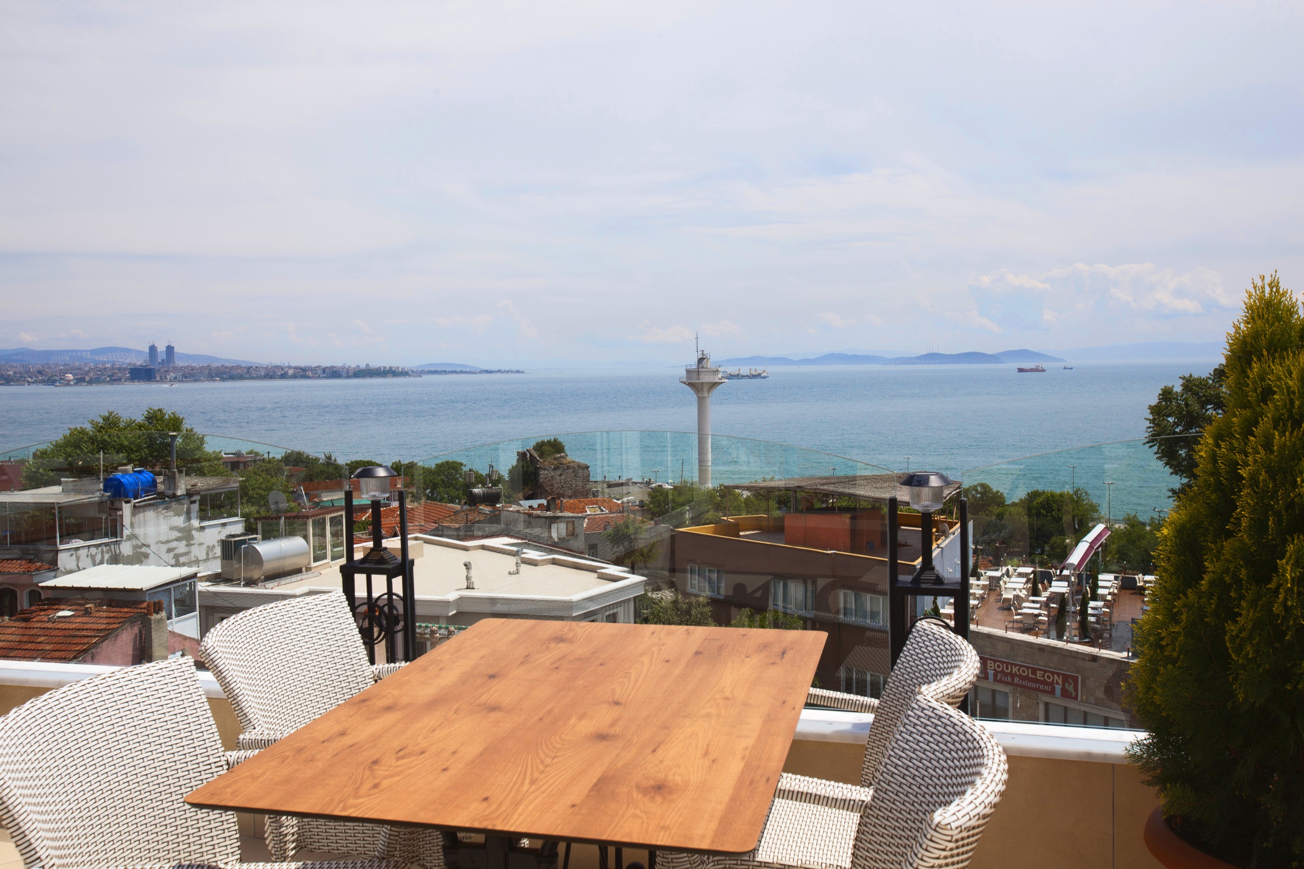 Sea of Marmara view from the Aren Suites rooftop terrace